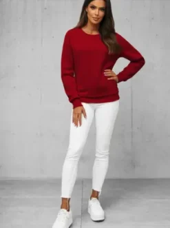 Bluza damska ciemno-czerwona JS/W01Z^Ozonee New
