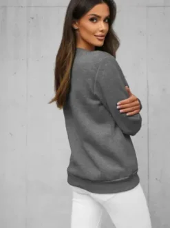 Bluza damska grafitowa JS/W01Z^Ozonee Fashion
