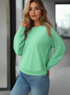 Bluza damska miętowa JS/W01^Ozonee Online