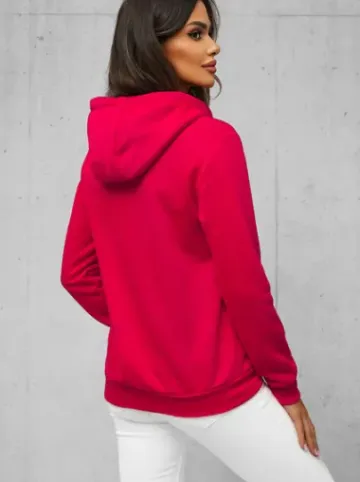 Bluza damska rozpinana z kapturem malinowa JS/W03/59Z^Ozonee Sale