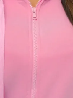 Bluza damska rozpinana z kapturem jasno-różowa JS/W03Z^Ozonee Best