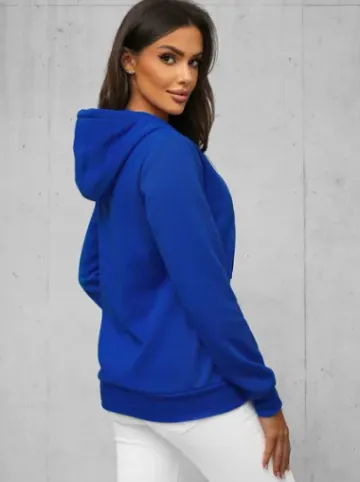 Bluza damska rozpinana z kapturem kobaltowa JS/W03Z^Ozonee New