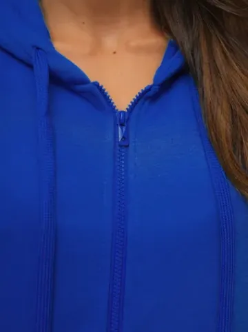 Bluza damska rozpinana z kapturem kobaltowa JS/W03Z^Ozonee New