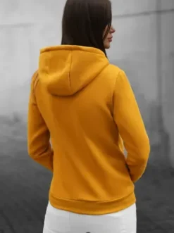 Bluza damska rozpinana z kapturem camelowa JS/W03Z^Ozonee Online