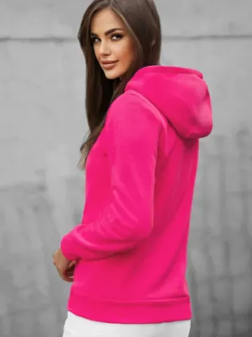 Bluza damska rozpinana z kapturem ciemno-różowa JS/W03Z^Ozonee Clearance