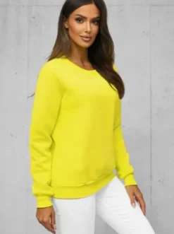 Bluza damska żółta-neonowa JS/W01Z^Ozonee Online