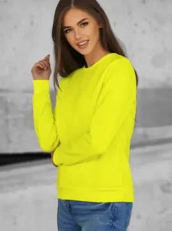 Bluza damska żółta-neonowa JS/W01Z^Ozonee Outlet
