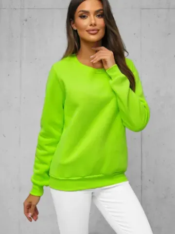 Bluza damska zielona-neonowa JS/W01Z^Ozonee Discount