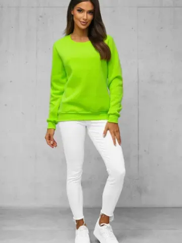 Bluza damska zielona-neonowa JS/W01Z^Ozonee Discount