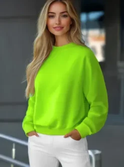 Bluza damska zielona-neonowa JS/W01^Ozonee Sale