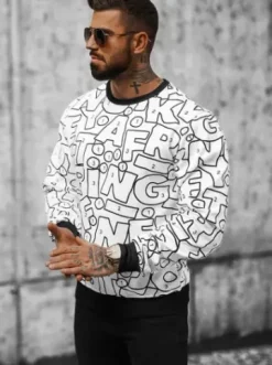 Bluza męska biała JS/8B1136/1^Ozonee Sale