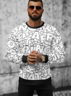 Bluza męska biała JS/8B1136/1^Ozonee Sale