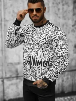 Bluza męska biała JS/8B1131/1^Ozonee Hot