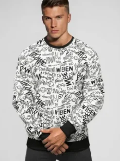Bluza męska biała JS/8B1218/1Z^Ozonee Outlet
