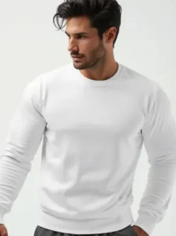 Bluza męska biała JS/2001-10Z^Ozonee Discount