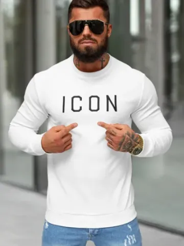Bluza męska biała O/D7197^Ozonee Discount