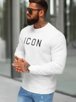 Bluza męska biała O/D7197^Ozonee Discount