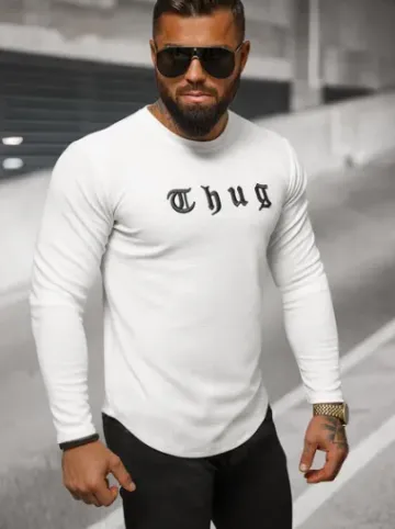Bluza męska biała O/T6612^Ozonee Fashion