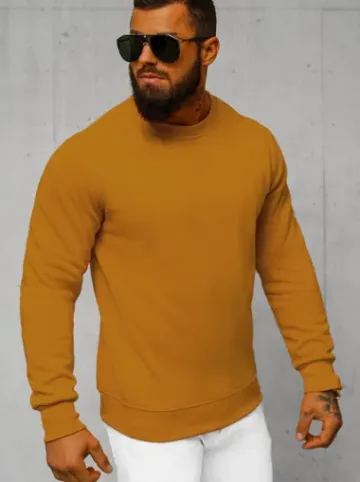 Bluza męska camelowa JS/2001-10Z^Ozonee Fashion