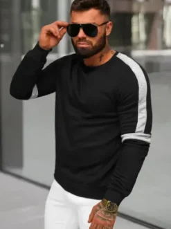 Bluza męska czarna JS/8B1322/3^Ozonee New