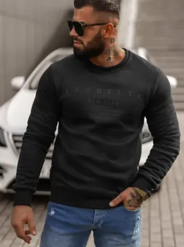 Bluza męska czarna JS/8B1360/3^Ozonee Hot