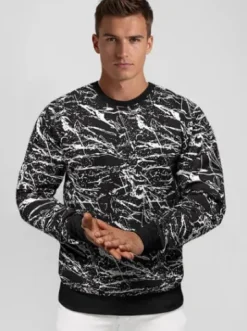 Bluza męska czarna JS/8B1222/3Z^Ozonee Clearance