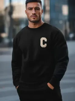 Bluza męska czarna NB/MF2019Z^Ozonee Online