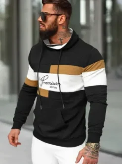 Bluza męska czarna O/B7524Z^Ozonee Fashion