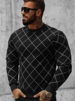 Bluza męska czarna O/D7459^Ozonee Fashion