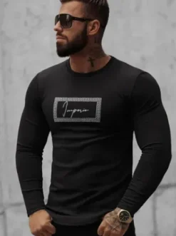 Bluza męska czarna O/D7192^Ozonee Sale