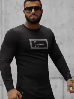 Bluza męska czarna O/D7192^Ozonee Sale