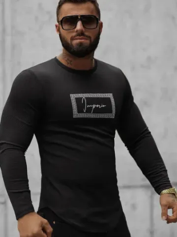 Bluza męska czarna O/D7192^Ozonee Sale