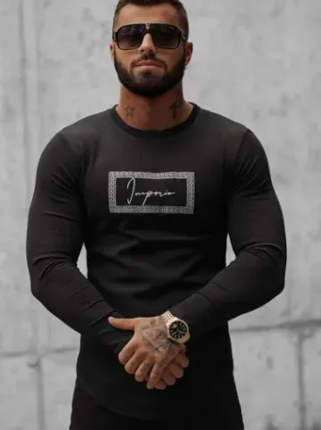 Bluza męska czarna O/D7192^Ozonee Sale