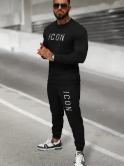 Bluza męska czarna O/D7394Z^Ozonee Best