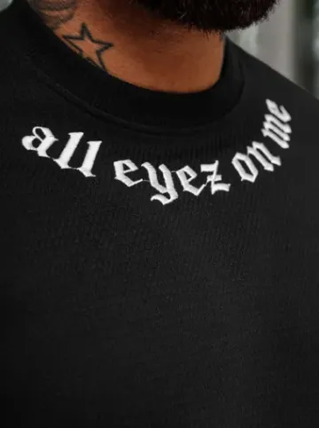 Bluza męska czarna O/P2027Z^Ozonee Fashion