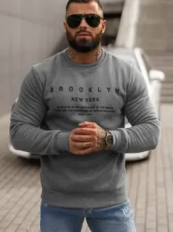 Bluza męska grafitowa JS/8B1360/5^Ozonee Online