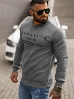 Bluza męska grafitowa JS/8B1360/5^Ozonee Online