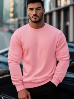 Bluza męska jasno-różowa JS/2001-10Z^Ozonee Discount