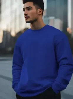 Bluza męska kobaltowa JS/2001-10Z^Ozonee Sale