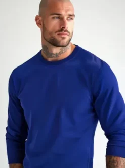 Bluza męska kobaltowa JS/2001-10Z^Ozonee Sale