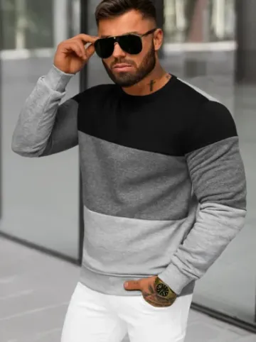 Bluza męska szara JS/8B1303/2^Ozonee Sale