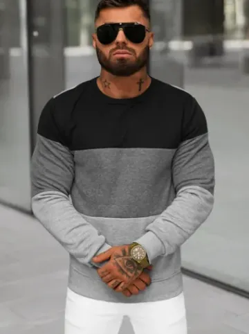 Bluza męska szara JS/8B1303/2^Ozonee Sale