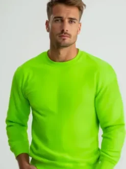 Bluza męska zielona-neonowa JS/2001-10Z^Ozonee Hot