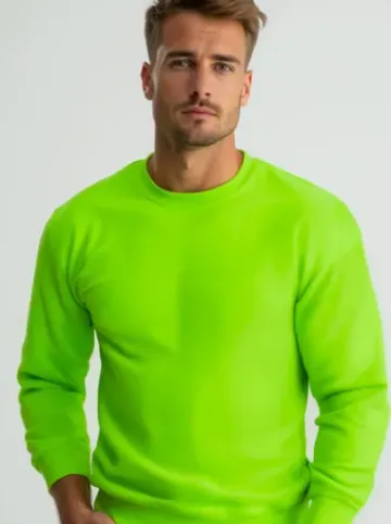 Bluza męska zielona-neonowa JS/2001-10Z^Ozonee Hot