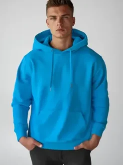 Bluza męska z kapturem błękitna JS/2009Z^Ozonee New