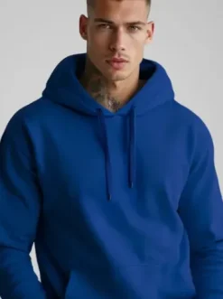 Bluza męska z kapturem chabrowa JS/2009/65Z^Ozonee Sale