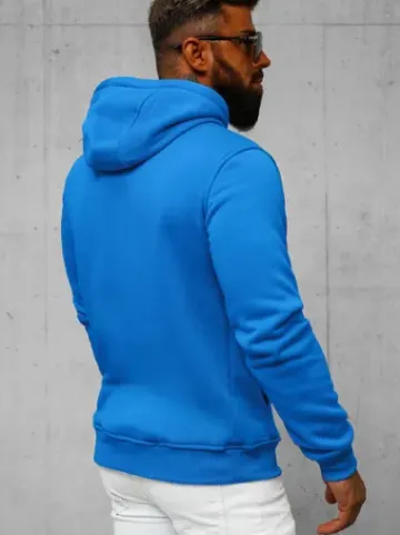 Bluza męska z kapturem niebieska JS/2009Z^Ozonee Online