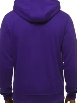 Bluza męska z kapturem rozpinana fioletowa JS/2008^Ozonee Hot