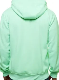 Bluza męska z kapturem rozpinana miętowa JS/2008^Ozonee New