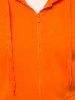 Bluza męska z kapturem rozpinana pomarańczowa JS/2008^Ozonee Best